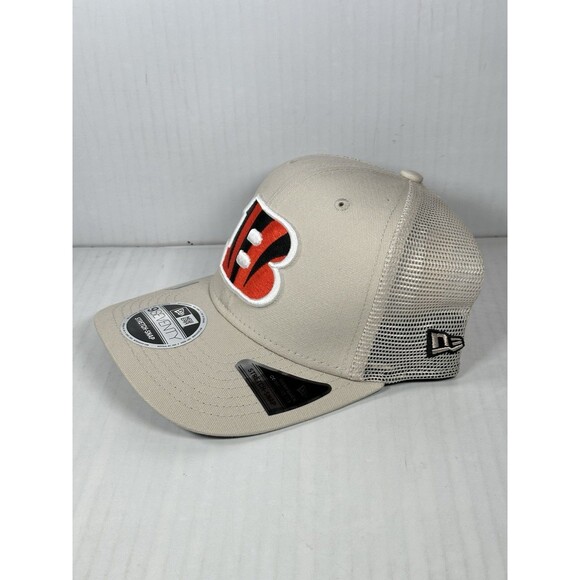 New Era Cincinnati Bengals 9SEVENTY Adjustable Trucker Stretch-Snap Hat Cap NWT - Picture 2 of 5